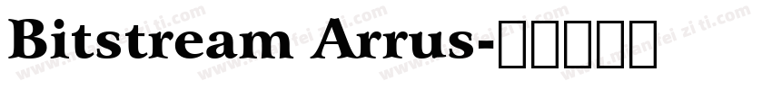 Bitstream Arrus字体转换